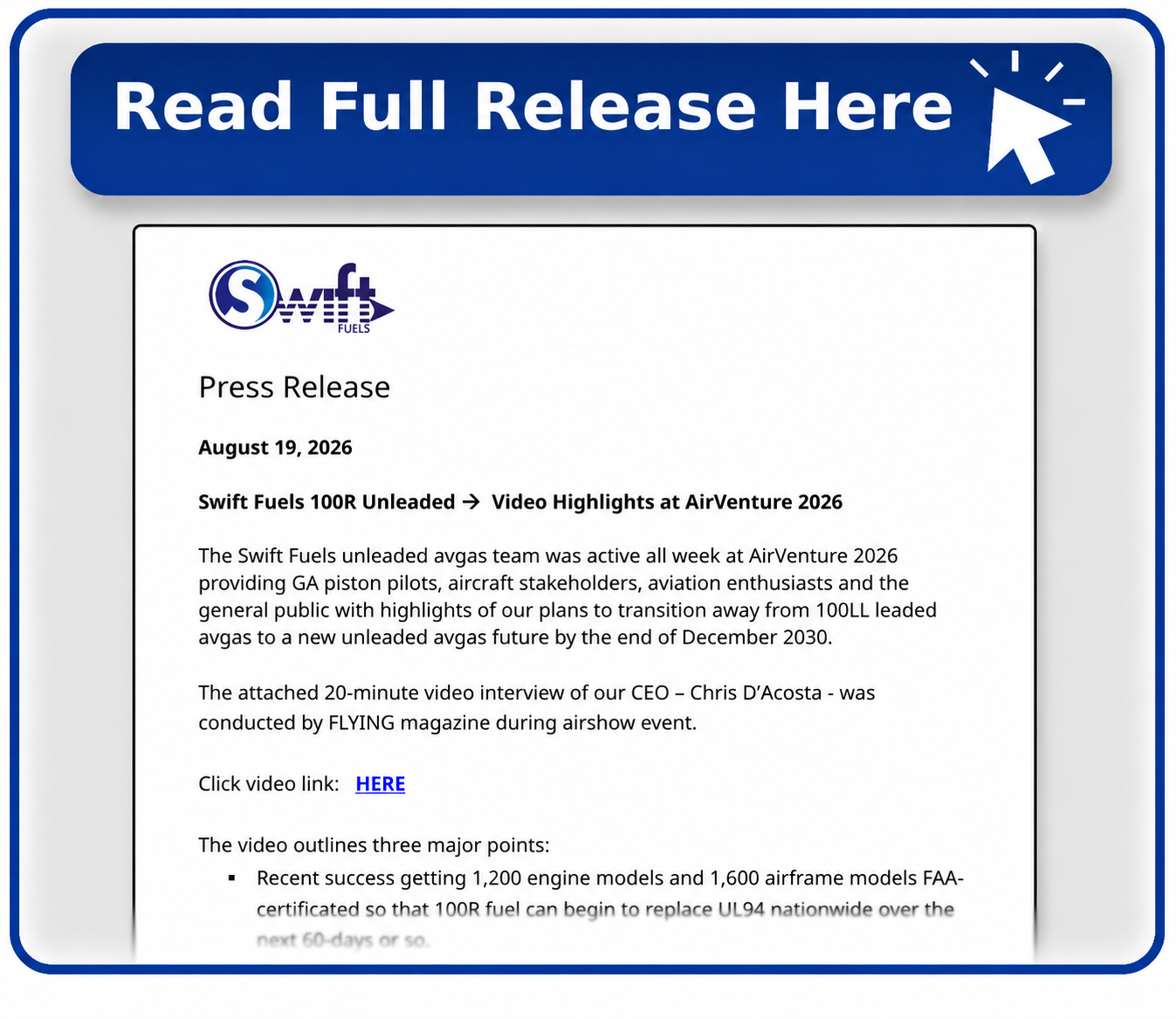 Click here to open the Press Release
