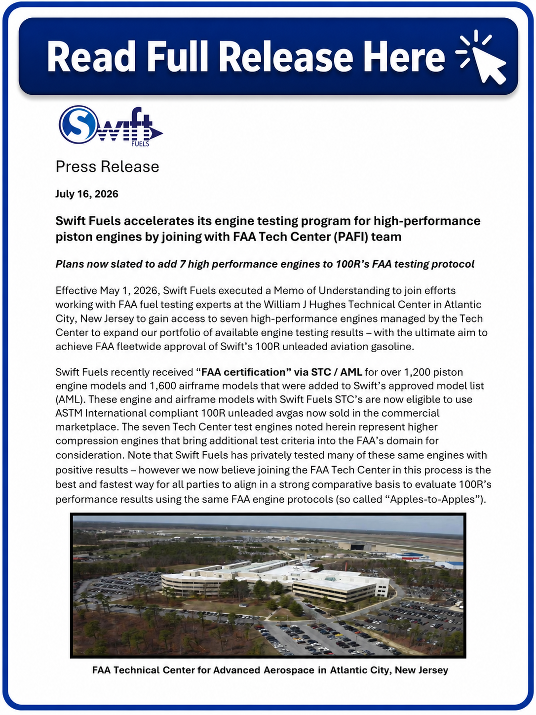 Click here to open the Press Release